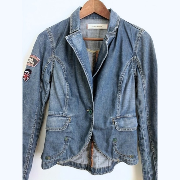 Vero Moda Jessica Denim Jacket Size 36 - Picture 6 of 8
